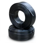 أنابيب HDPE PE 80 ضغط 16 بار قطر 90 مم سمك 10.1 مم أسود