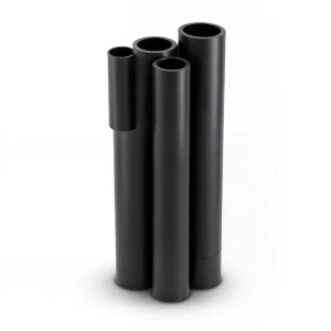 HDPE Pipes PE 80 Pressure 8 Bar 400 mm Diameter 36.4 mm Thickness Black