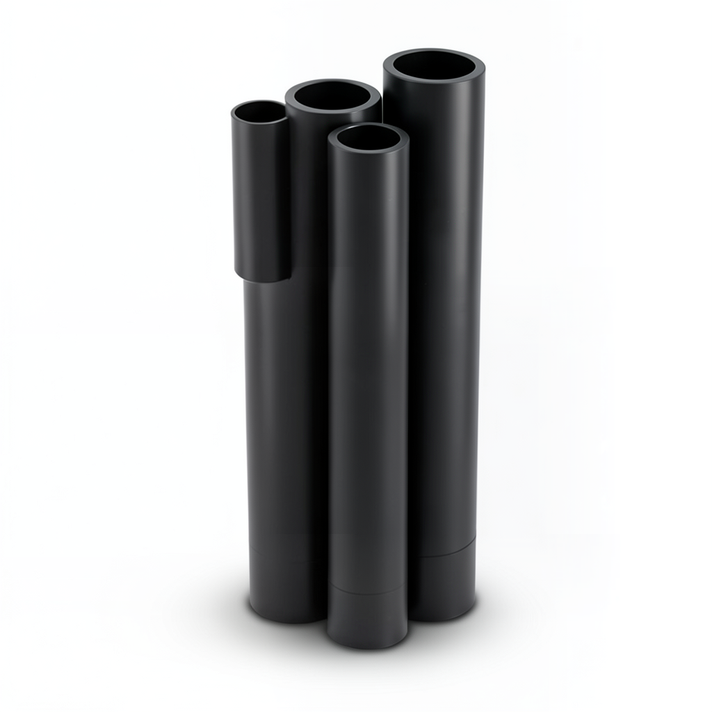 أنابيب HDPE PE 80 ضغط 8 بار قطر 400 مم سمك 36.4 مم لون أسود