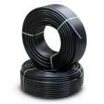 Irrigation System HDPE Pipes PE 80 Pressure 16 Bar 110 mm OD 12.3 mm Thickness Black