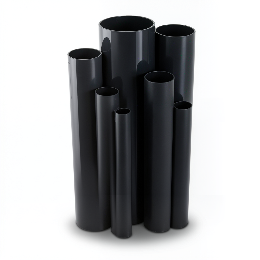 UPVC Pipes Nominal Pressure 4 Bar Outside Diameter 560 mm Thickness 11 mm Black