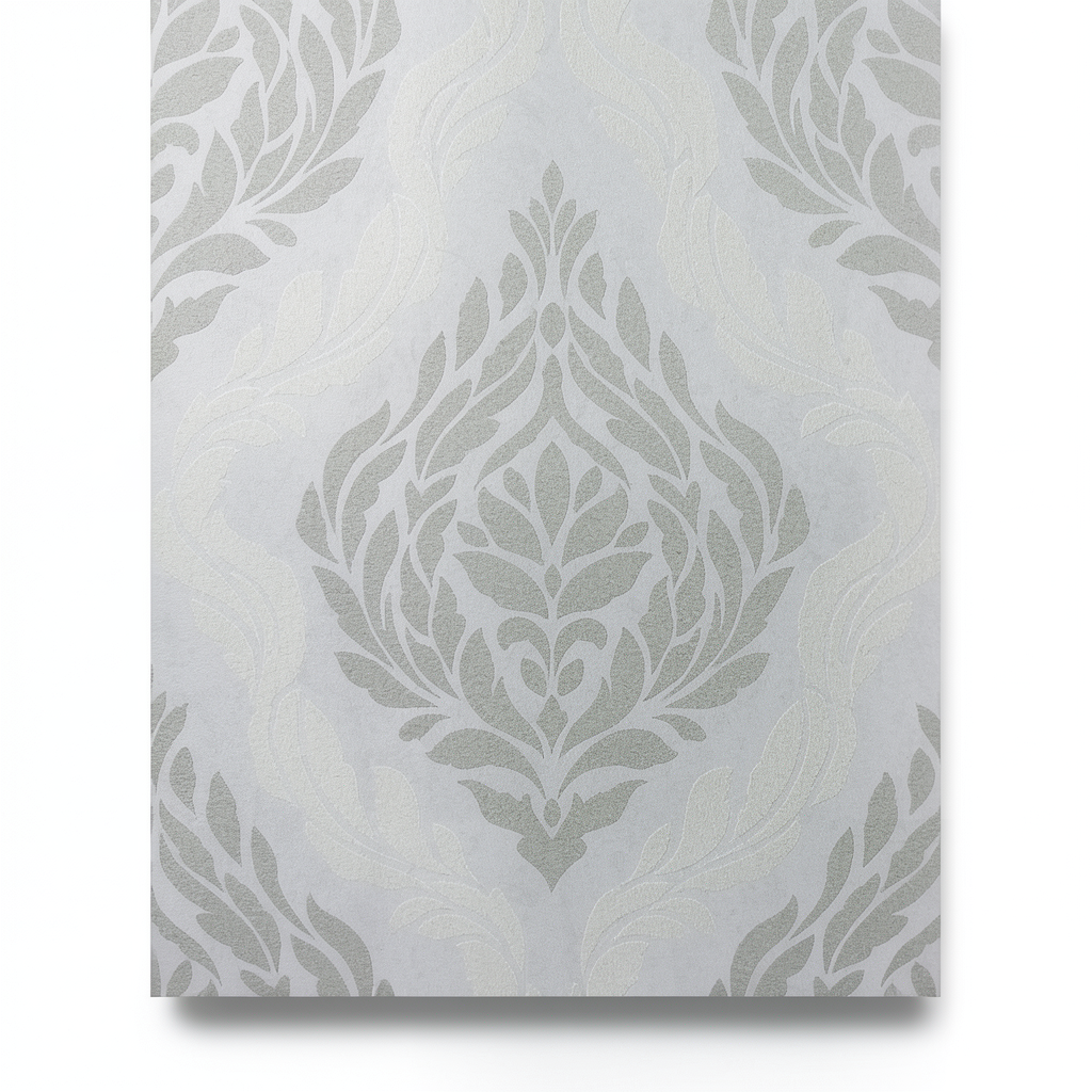 German Wallpaper Gray Color 10m x 0.53m, Model 10060-31