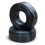 أنابيب HDPE PE 100 ضغط 6 بار قطر خارجي 90 مم سمك 3.5 مم لون أسود