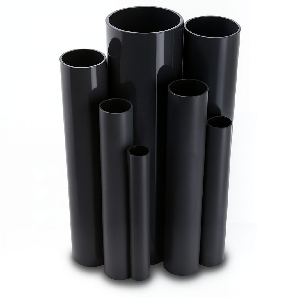 UPVC Pipes Nominal Pressure 6 Bar Outside Diameter 560 mm Thickness 16.4 mm Black