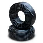 أنابيب HDPE PE 100 ضغط 6 بار قطر خارجي 110 مم سمك 4.2 مم لون أسود