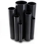 مواسير UPVC ضغط اسمي 10 بار قطر خارجي 560 مم سمك 26.7 مم لون أسود