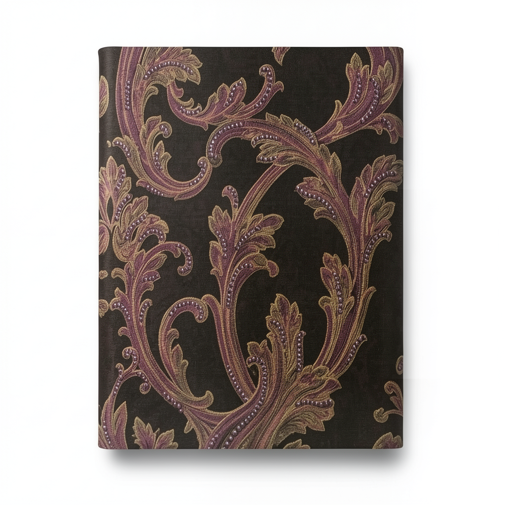 Italian Wall Covering Dark Brown, 10m x 0.73m, Model 24118