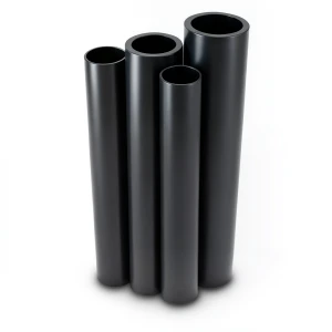 HDPE Pipes PE 100 Pressure 6 Bar Outer Diameter 200 mm Thickness 7.7 mm Black