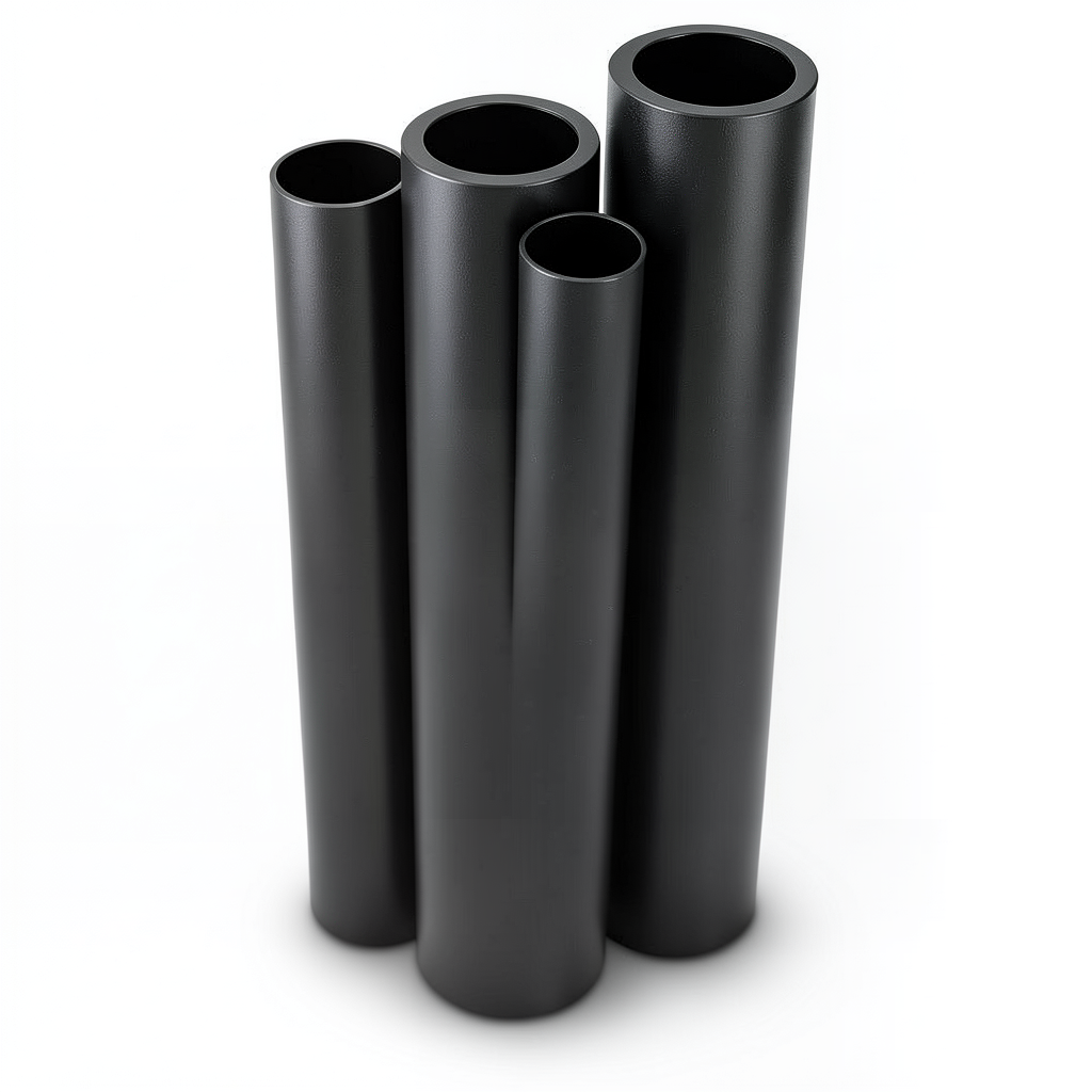 HDPE Pipes PE 100 Pressure 6 Bar Outer Diameter 225 mm Thickness 8.6 mm Black