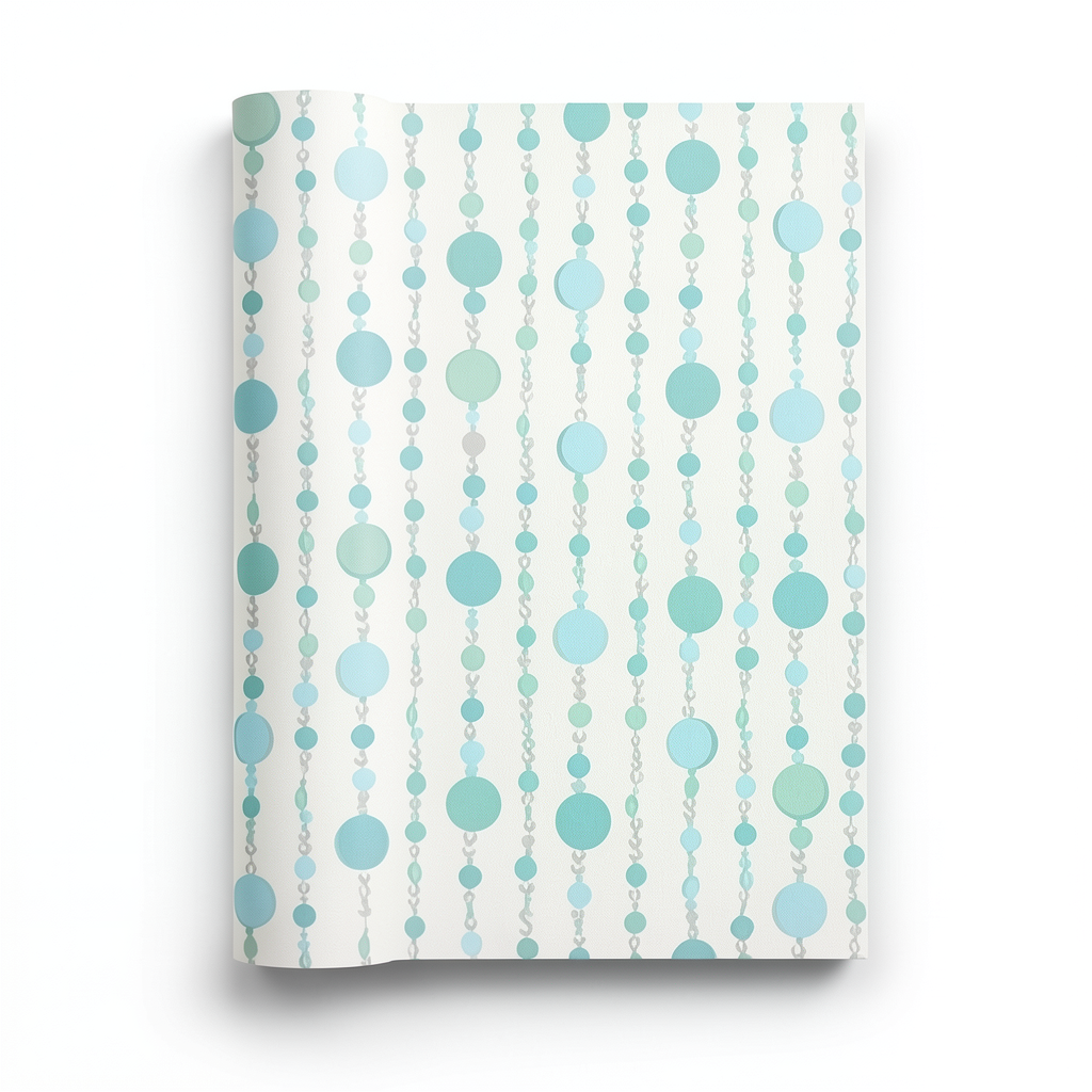 American Wallpaper Youth & Children 10m x 0.53m Off White Blue Green