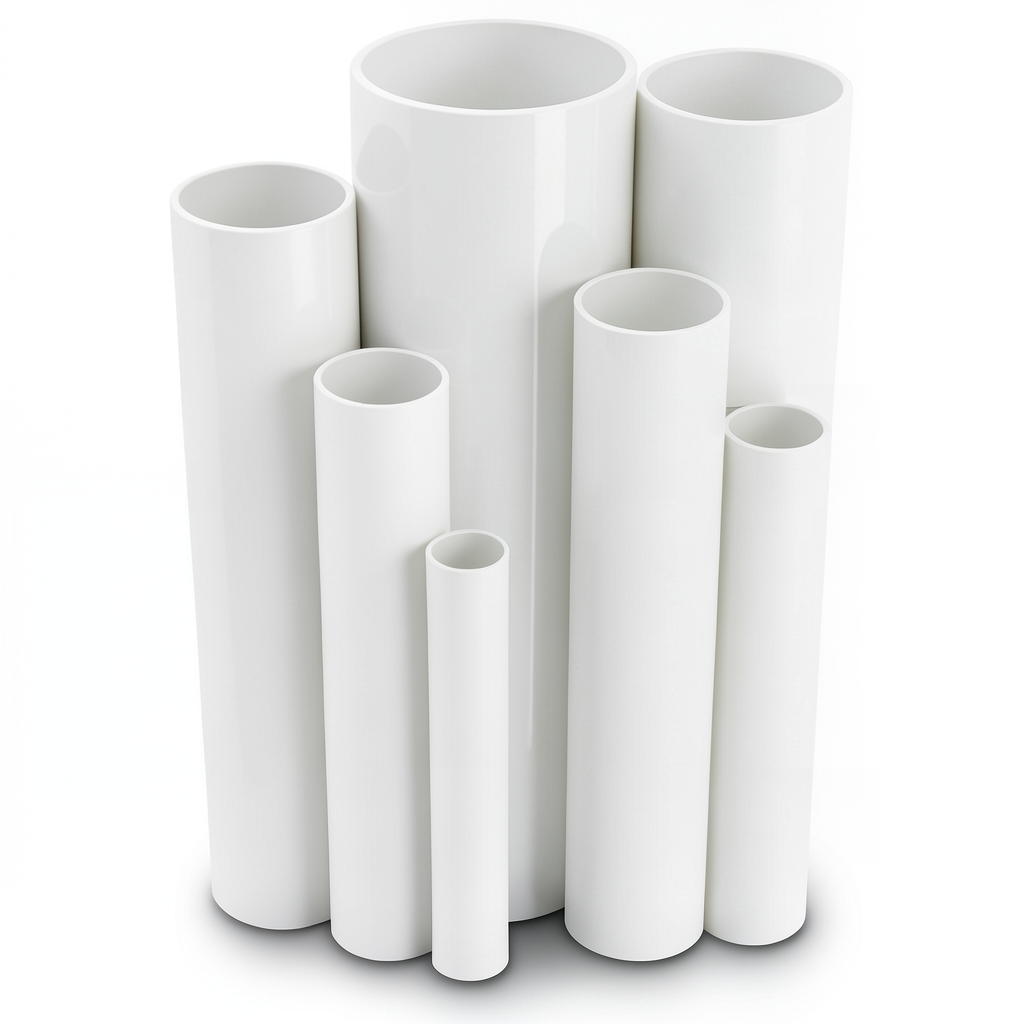 مواسير UPVC ضغط اسمي 10 بار قطر خارجي 560 مم سمك 26.7 مم لون أبيض