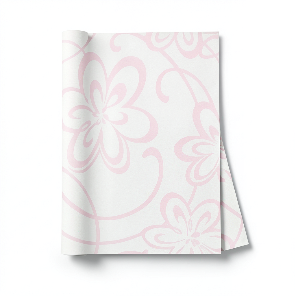 Youth and Children Wallpaper 10m x 0.53m Off White with Pink GK8919