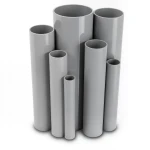 مواسير UPVC ضغط 2.5 بار قطر خارجي 500 مم سمك 4 مم لون رمادي