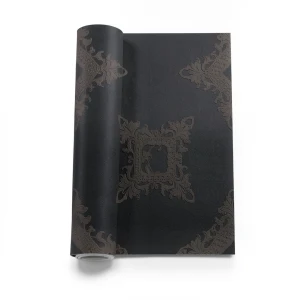 Italian Wallpaper Patterned Design 10 m x 0.70 m Dark Beige