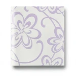 Youth and Children Wall Decoration 10m x 0.53m Off White with Purple