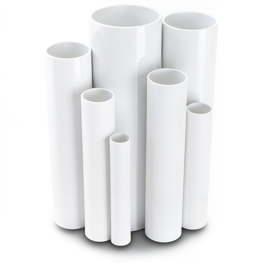 UPVC Pipes Nominal Pressure 6 Bar Outside Diameter 560 mm Thickness 16.4 mm White