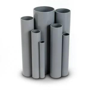 مواسير UPVC ضغط 2.5 بار قطر خارجي 560 مم سمك 4.2 مم لون رمادي