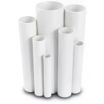 مواسير UPVC ضغط اسمي 10 بار قطر خارجي 500 مم سمك 23.9 مم لون أبيض