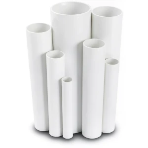 مواسير UPVC ضغط اسمي 10 بار قطر خارجي 500 مم سمك 23.9 مم لون أبيض