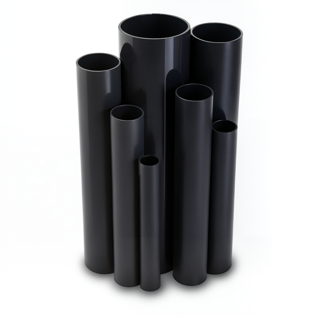 UPVC Pipes Nominal Pressure 2.5 Bar Outside Diameter 560 mm Thickness 4.2 mm Black