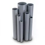 مواسير UPVC ضغط 2.5 بار قطر خارجي 500 مم سمك 4 مم لون رمادي