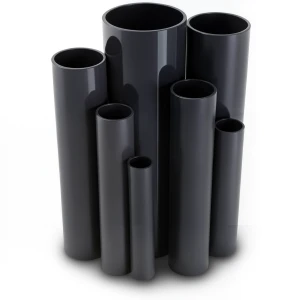 مواسير UPVC ضغط 4 بار قطر خارجي 500 مم سمك 9.8 مم لون أسود