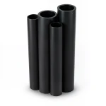 Al-Rajhi HDPE Pipes PE 100 6 Bar Pressure 630 mm Diameter 24.1 mm Thickness Black