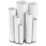 مواسير UPVC ضغط 10 بار قطر خارجي 160 مم سمك 7.7 مم لون أبيض