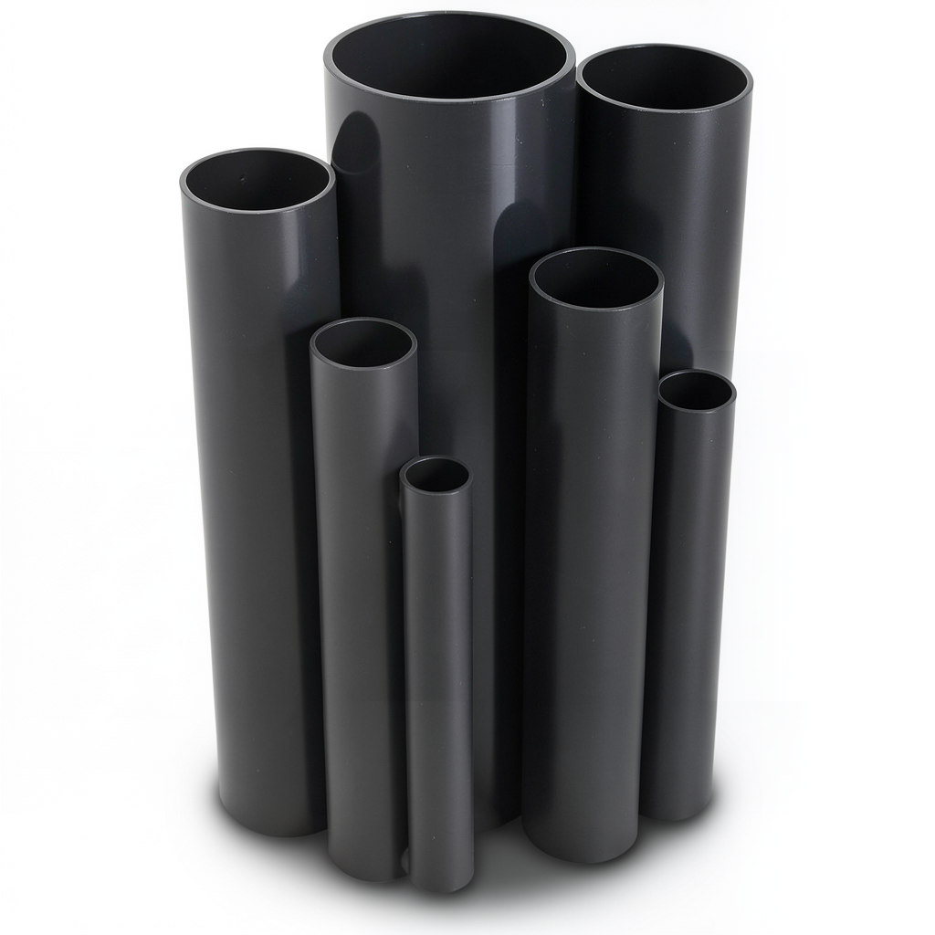 UPVC Pipes Nominal Pressure 4 Bar Outside Diameter 560 mm Thickness 11 mm Black