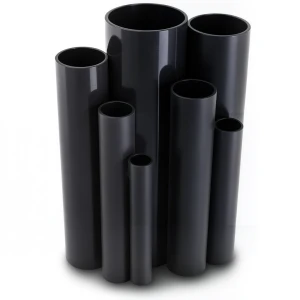مواسير UPVC ضغط 4 بار قطر خارجي 500 مم سمك 9.8 مم لون أسود