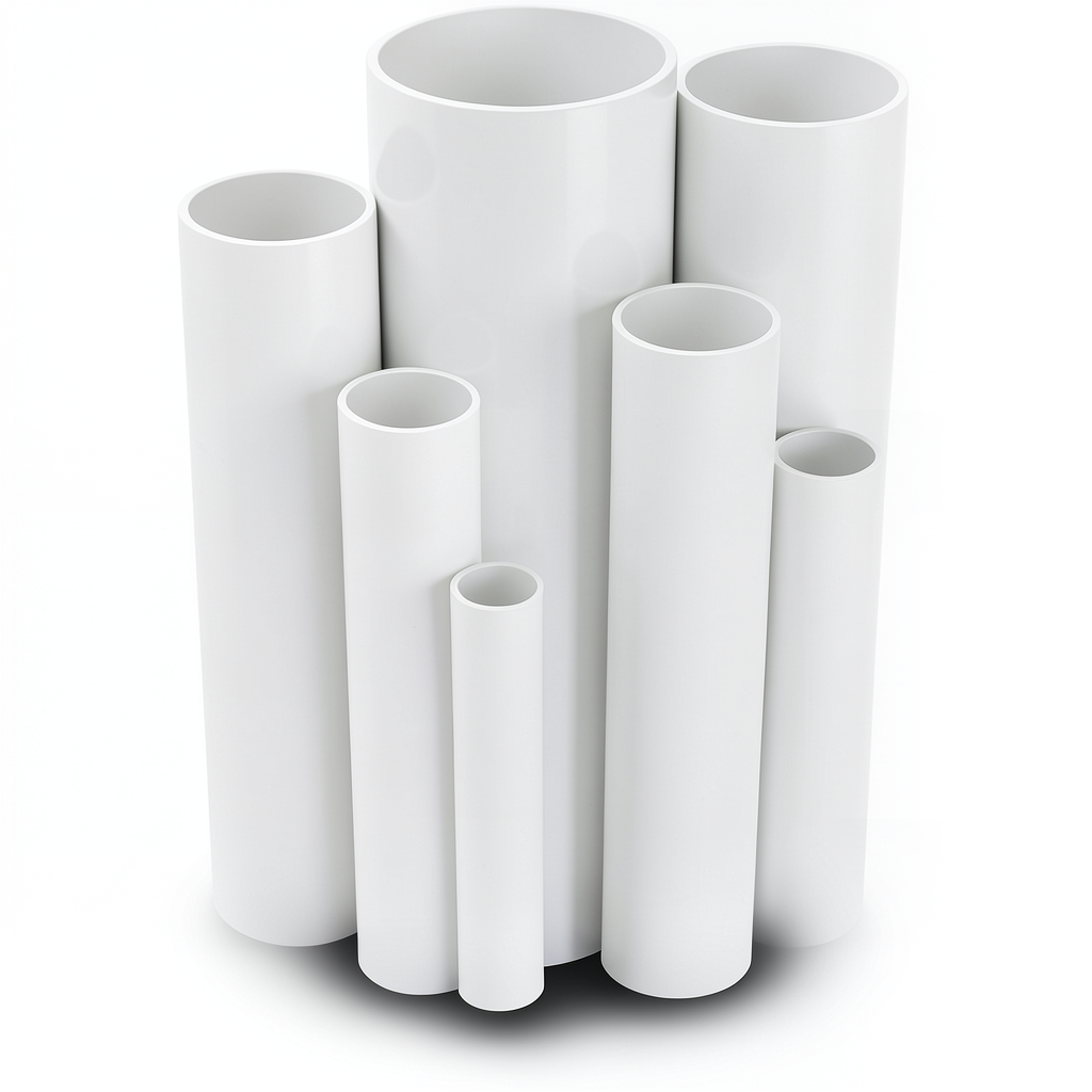 UPVC Pipes 10 Bar Pressure 160 mm Diameter 7.7 mm Thickness White