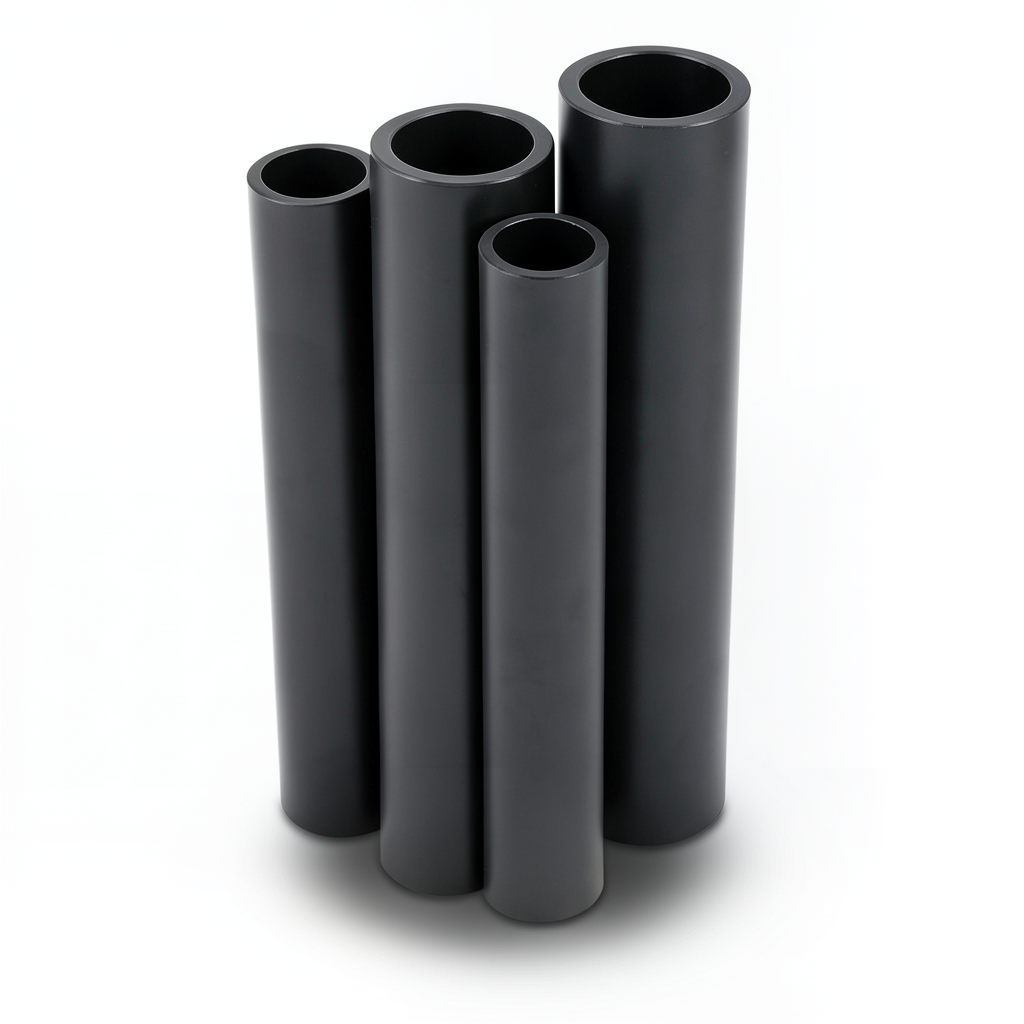 مواسير HDPE الراجحي PE 100 ضغط اسمي 6 بار قطر خارجي 1200 مم سمك 45.9 مم لون أسود