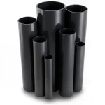 مواسير UPVC ضغط اسمي 10 بار قطر خارجي 500 مم سمك 23.9 مم لون أسود
