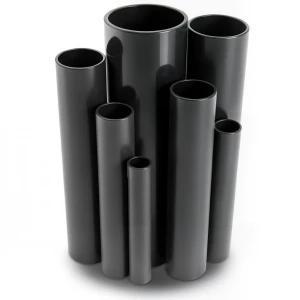 مواسير UPVC ضغط اسمي 6 بار قطر خارجي 500 مم سمك 14.6 مم لون أسود