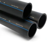 أنابيب HDPE السعودي PE 80 ضغط 12.5 بار قطر خارجي 50 مم سمك 4.6 مم لون اسود | مصنع أنظمة الانابيب السعودي (SPS)