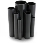 مواسير UPVC ضغط اسمي 10 بار قطر خارجي 500 مم سمك 23.9 مم لون أسود