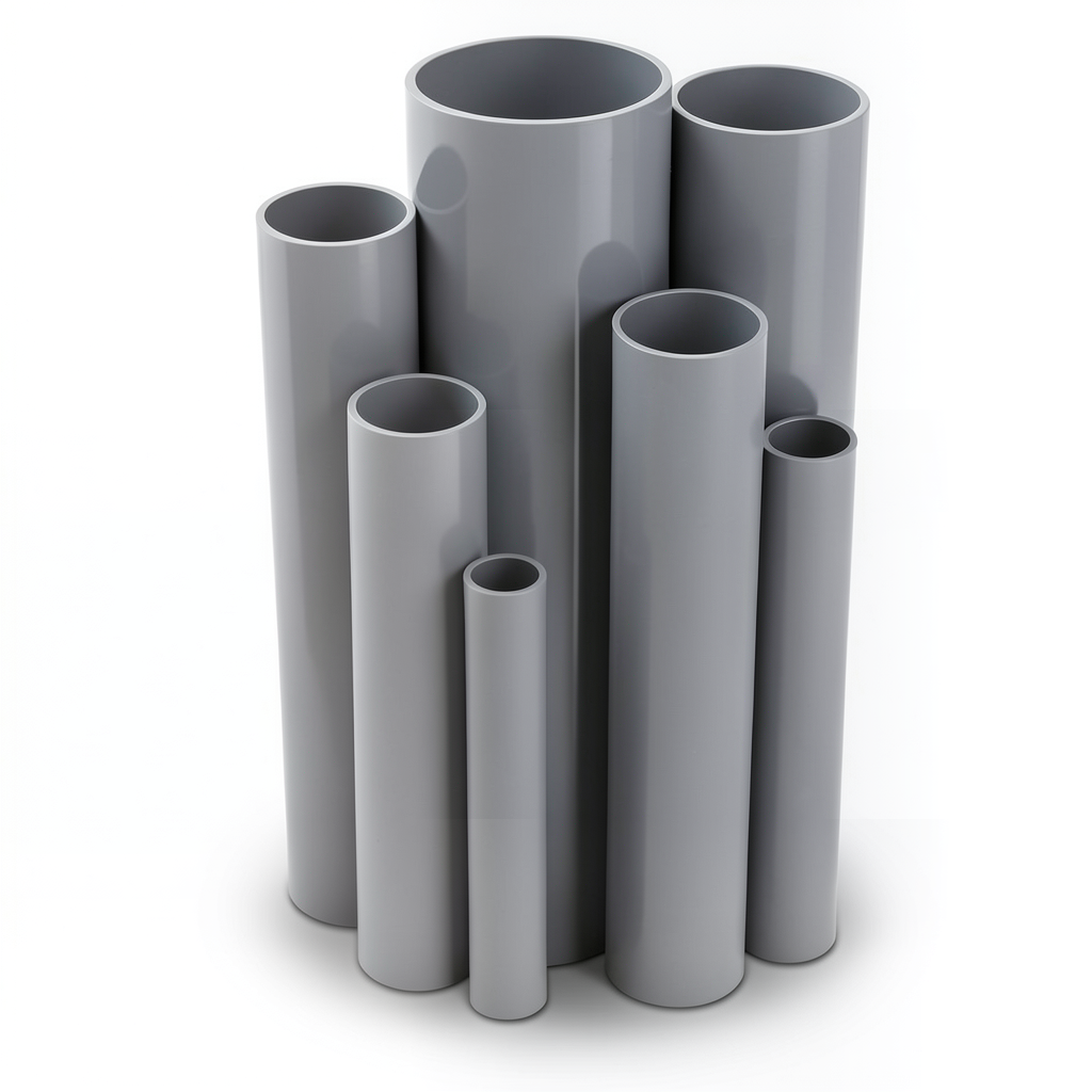 UPVC Pipes Nominal Pressure 10 Bar Outside Diameter 560 mm Thickness 26.7 mm Gray