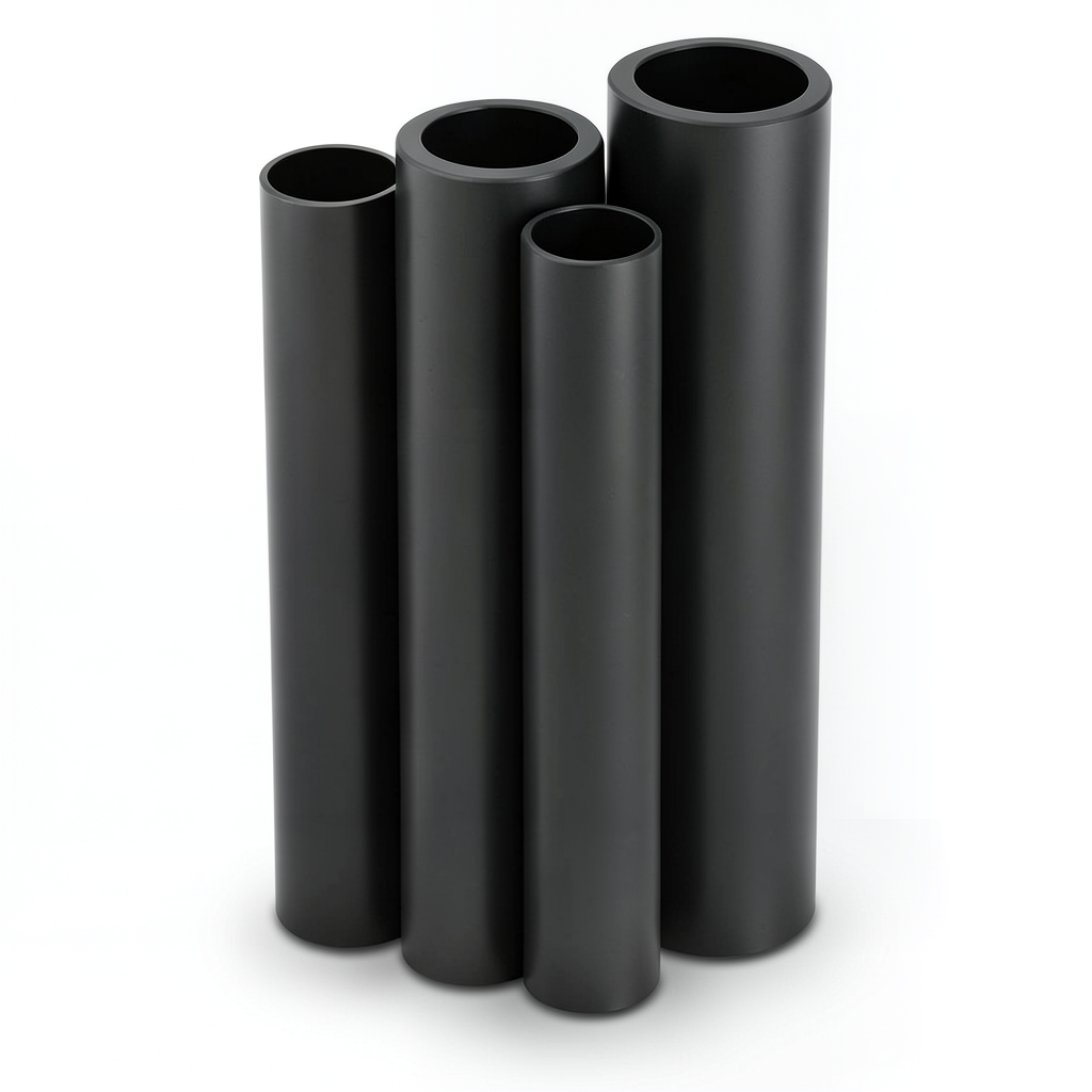 HDPE Pipes PE 100 Pressure 4 Bar 400 mm Diameter 9.8 mm Thickness Black