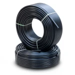 HDPE Pipes PE 80 Pressure 12.5 Bar 75 mm Diameter 6.8 mm Thickness Black
