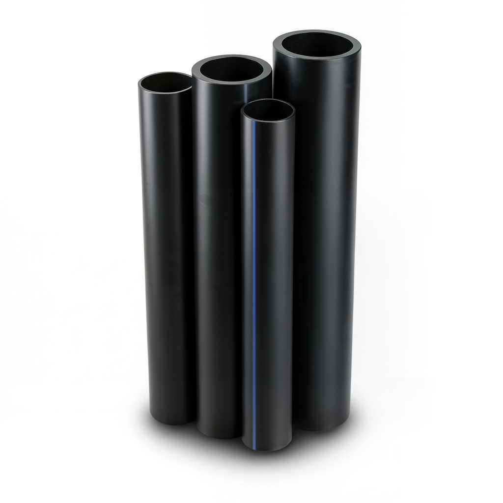 HDPE Pipes PE 100 Pressure 4 Bar Outside Diameter 560 mm Thickness 13.7 mm Black
