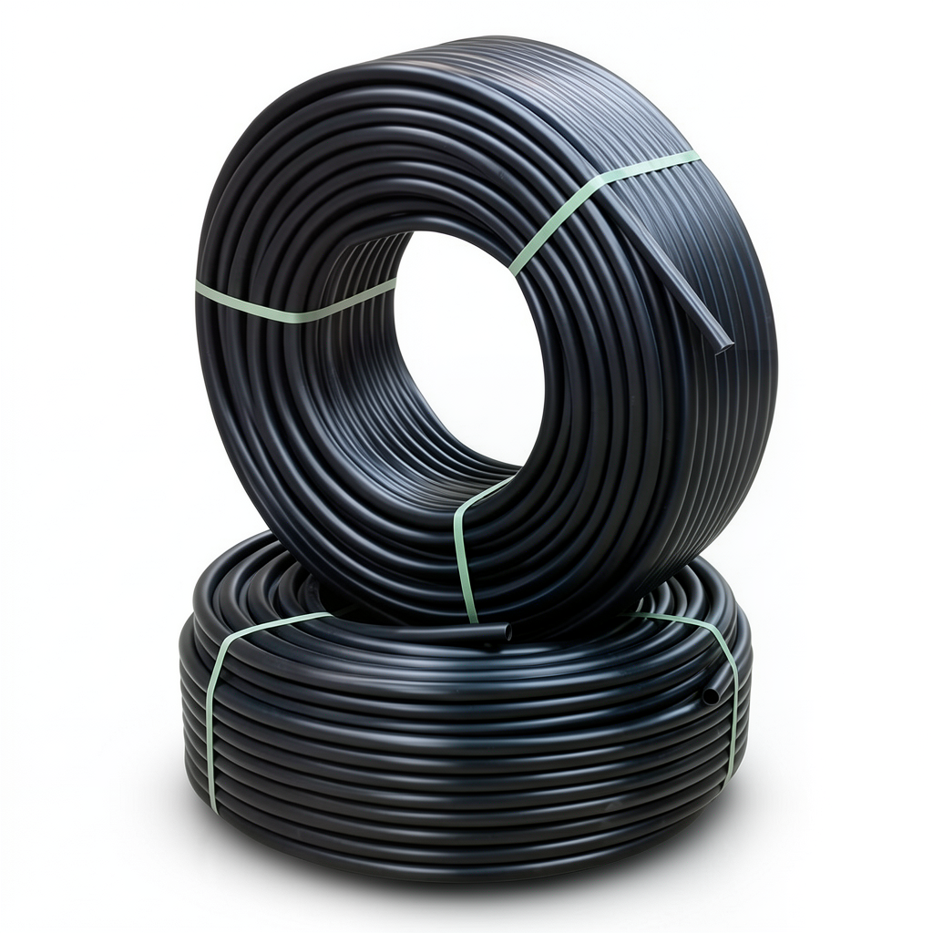 أنابيب HDPE PE 80 ضغط 12.5 بار قطر 40 مم سمك 3.7 مم لون أسود