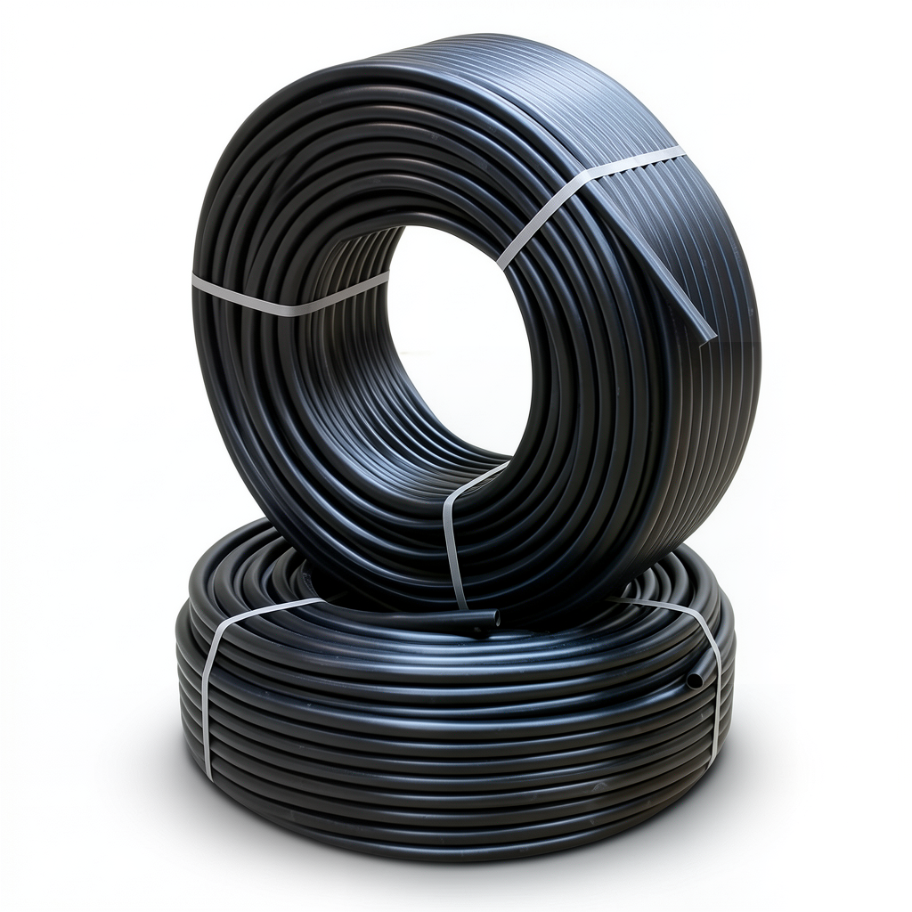 HDPE Pipes PE 80 Pressure 12.5 Bar 75 mm Diameter 6.8 mm Thickness Black