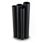 أنابيب HDPE PE 100 ضغط اسمي 6 بار قطر خارجي 560 مم سمك 21.4 مم أسود