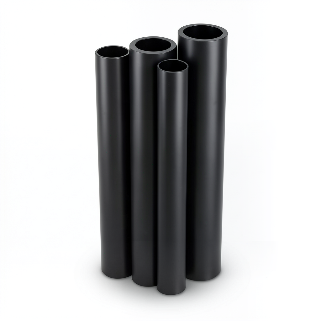 مواسير HDPE PE 100 ضغط 6 بار قطر خارجي 710 مم سمك 27.2 مم لون أسود