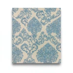 Italian Wall Decoration Beige with Blue, 10m x 0.73m, Model 25013