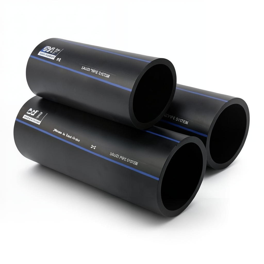 مواسير HDPE PE 80 ضغط 12.5 بار قطر خارجي 25 مم سمك 2.3 مم لون أسود | مصنع أنظمة الانابيب السعودي (SPS)