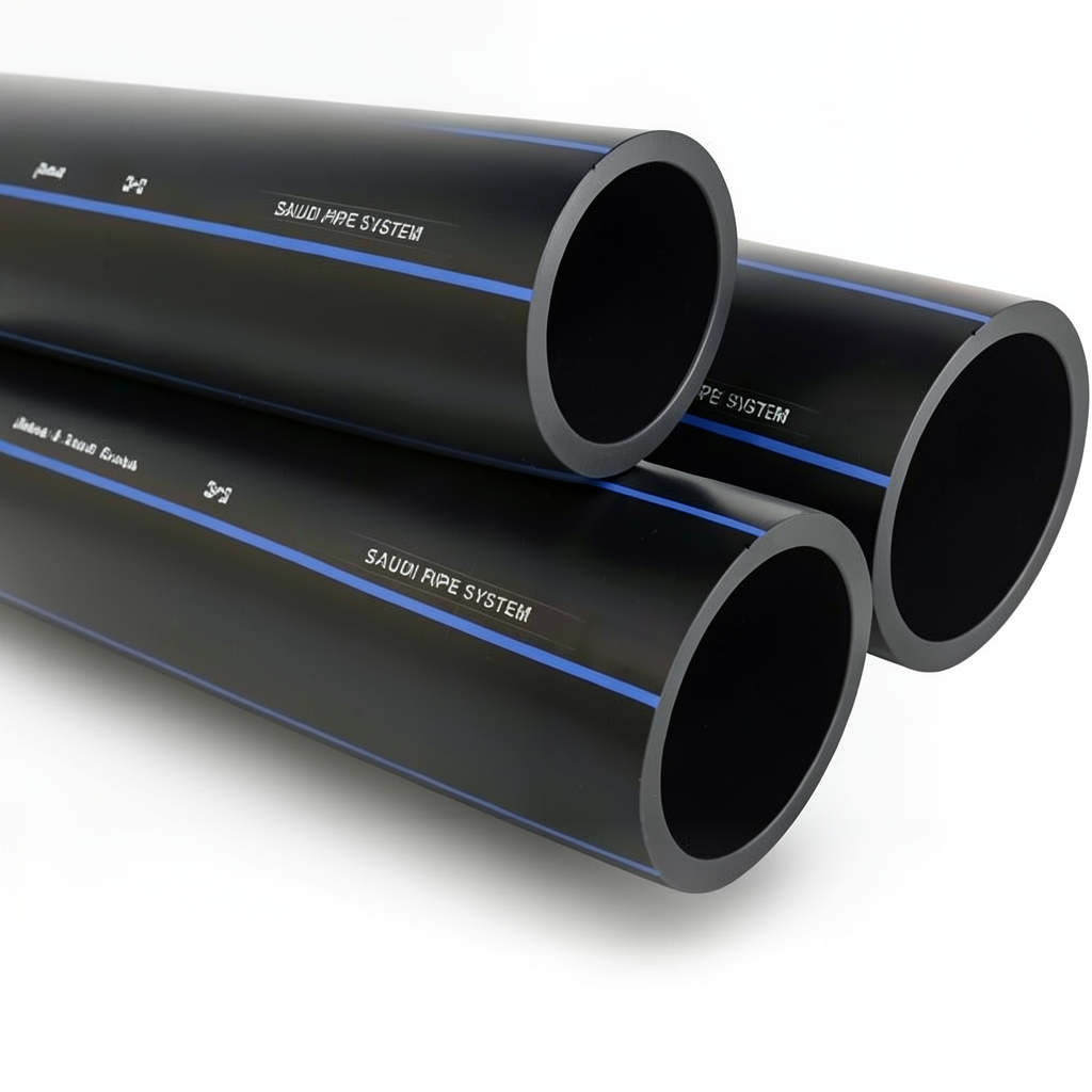SPS HDPE Pipes PE 80 Pressure 8 Bar Outside Diameter 32 mm Thickness 2 mm Black | Saudi Pipes Systems (SPS)