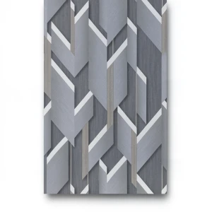 German Geometric Wallpaper 10m x 0.53m Gray, Model 10145-08