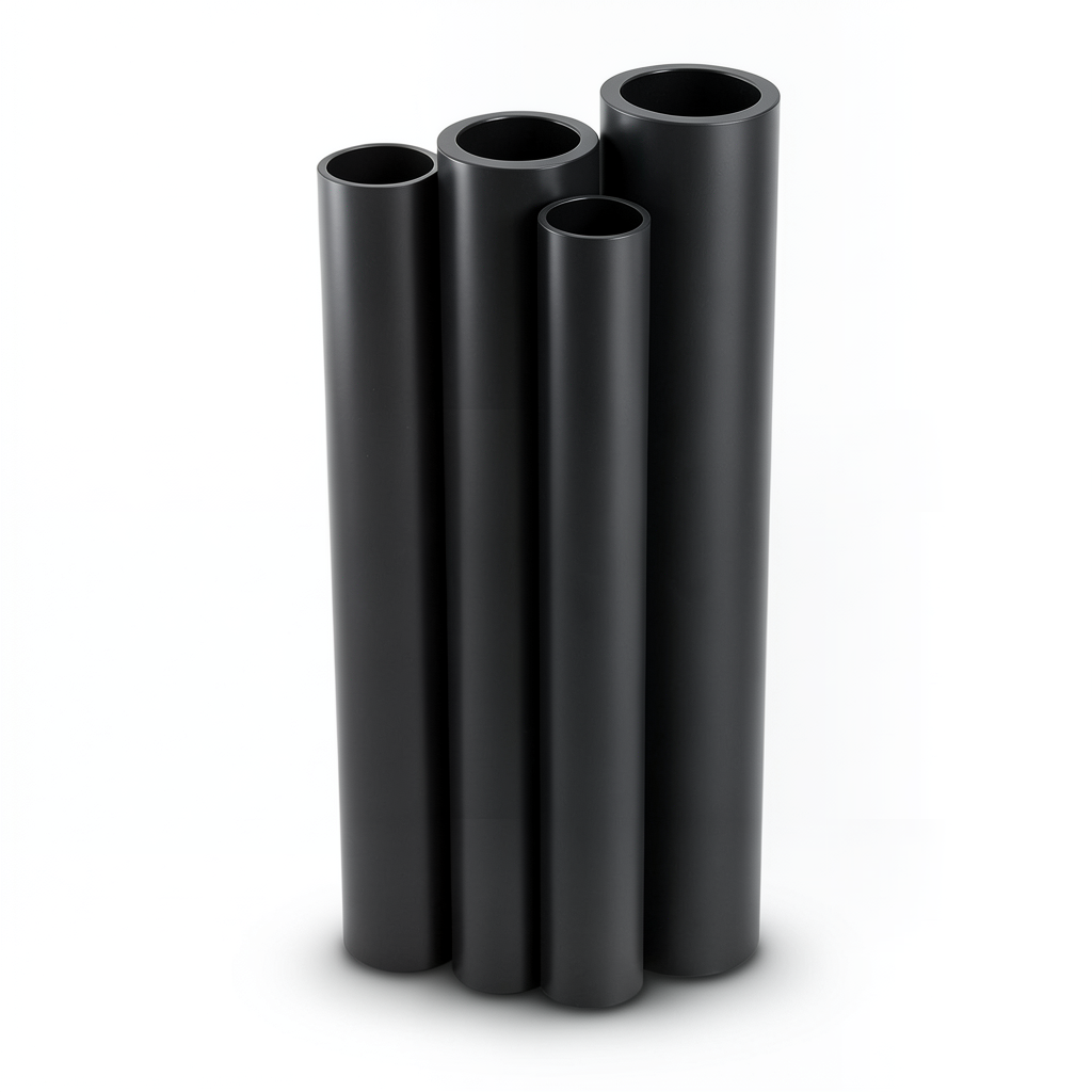 HDPE Pipes PE 100 Pressure 4 Bar Outside Diameter 355 mm Thickness 3.5 mm Black