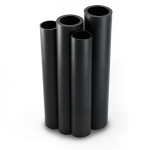 HDPE Pipes PE 100 Pressure 4 Bar 400 mm Diameter 9.8 mm Thickness Black